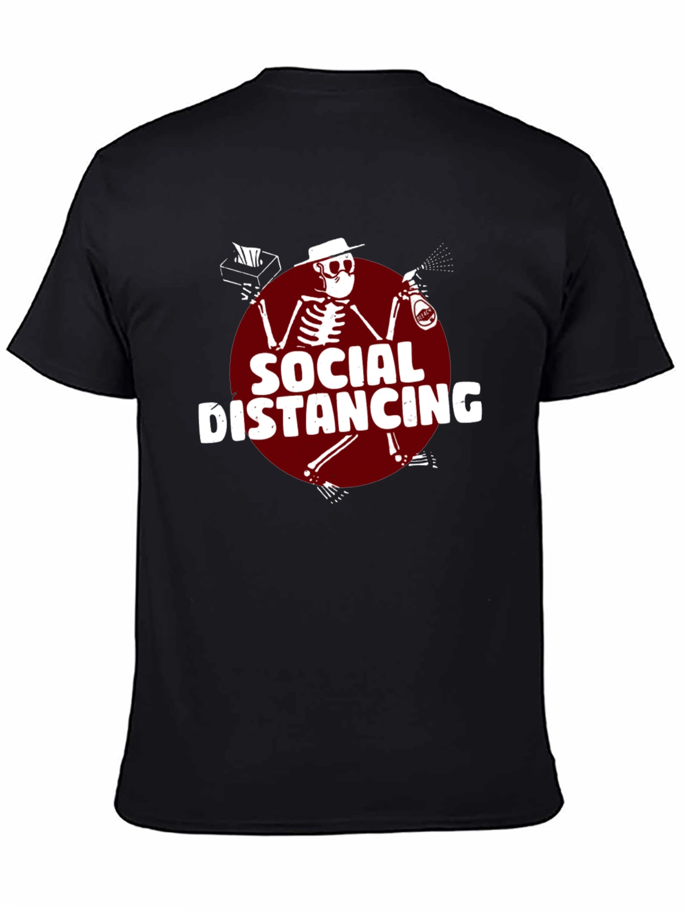 Social Distancing T-Shirt: Skeleton Design