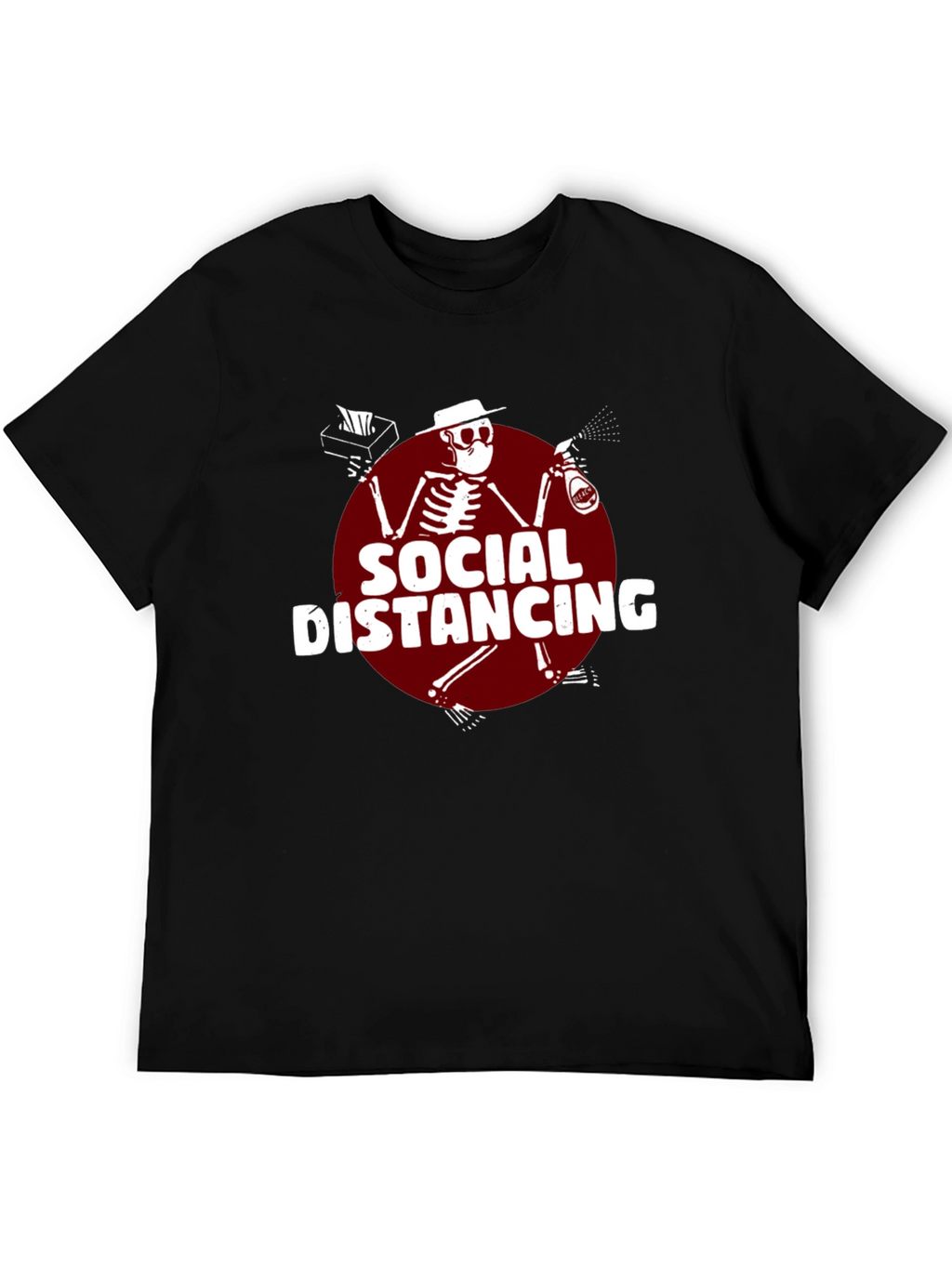 Social Distancing T-Shirt: Skeleton Design