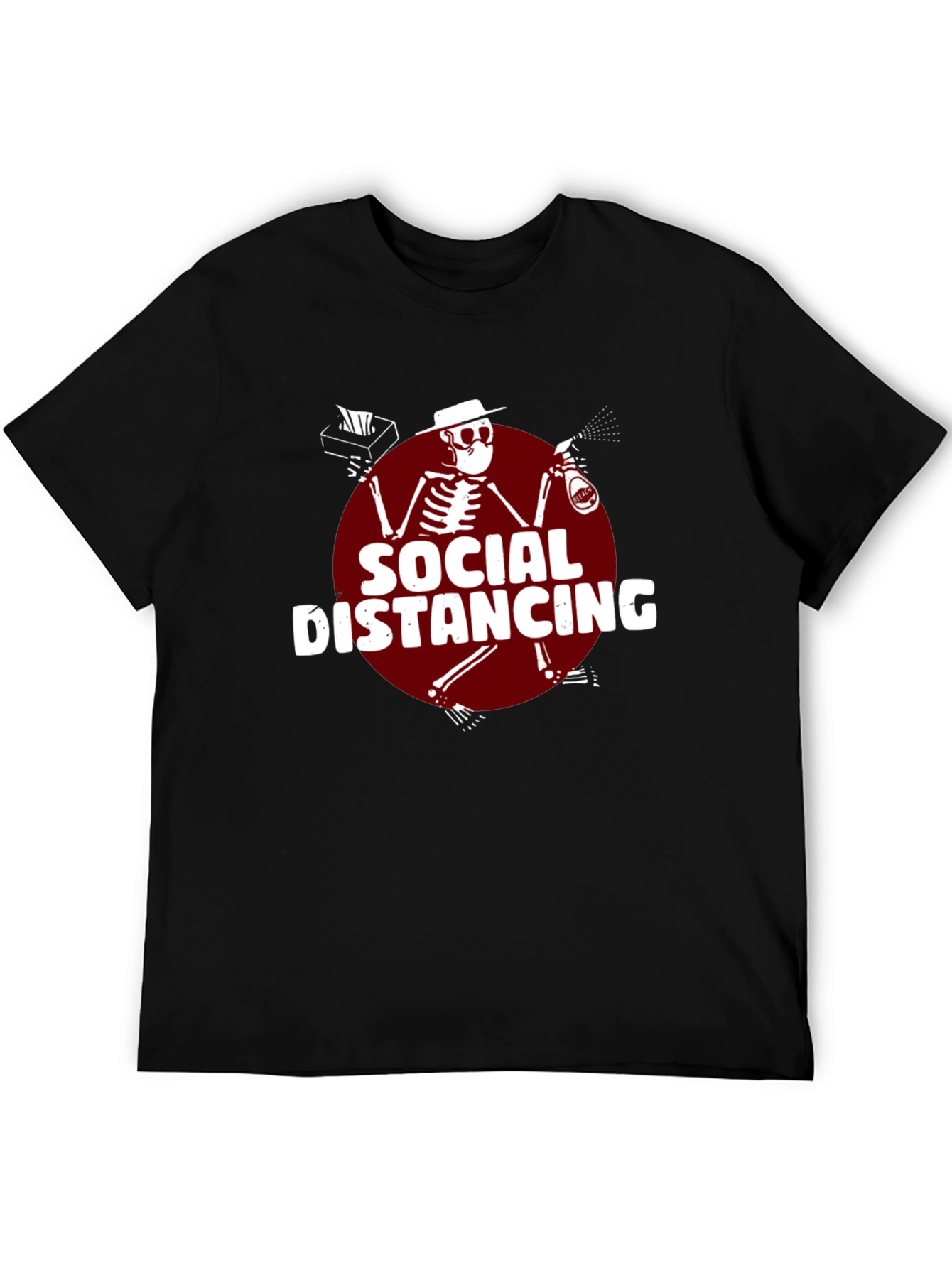 Social Distancing T-Shirt: Skeleton Design