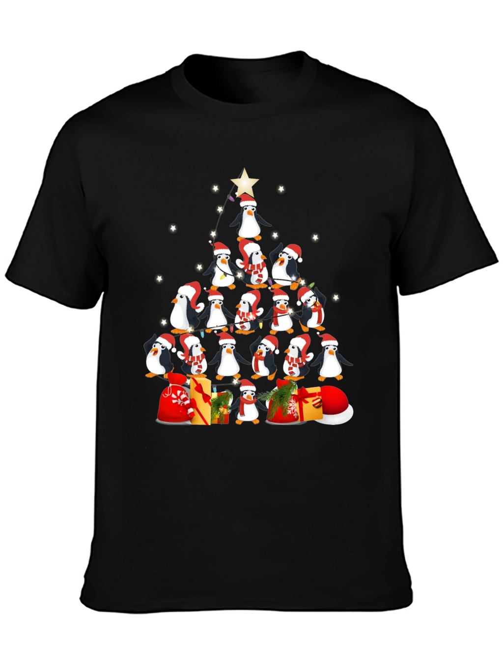 Penguin Christmas Tree T-Shirt