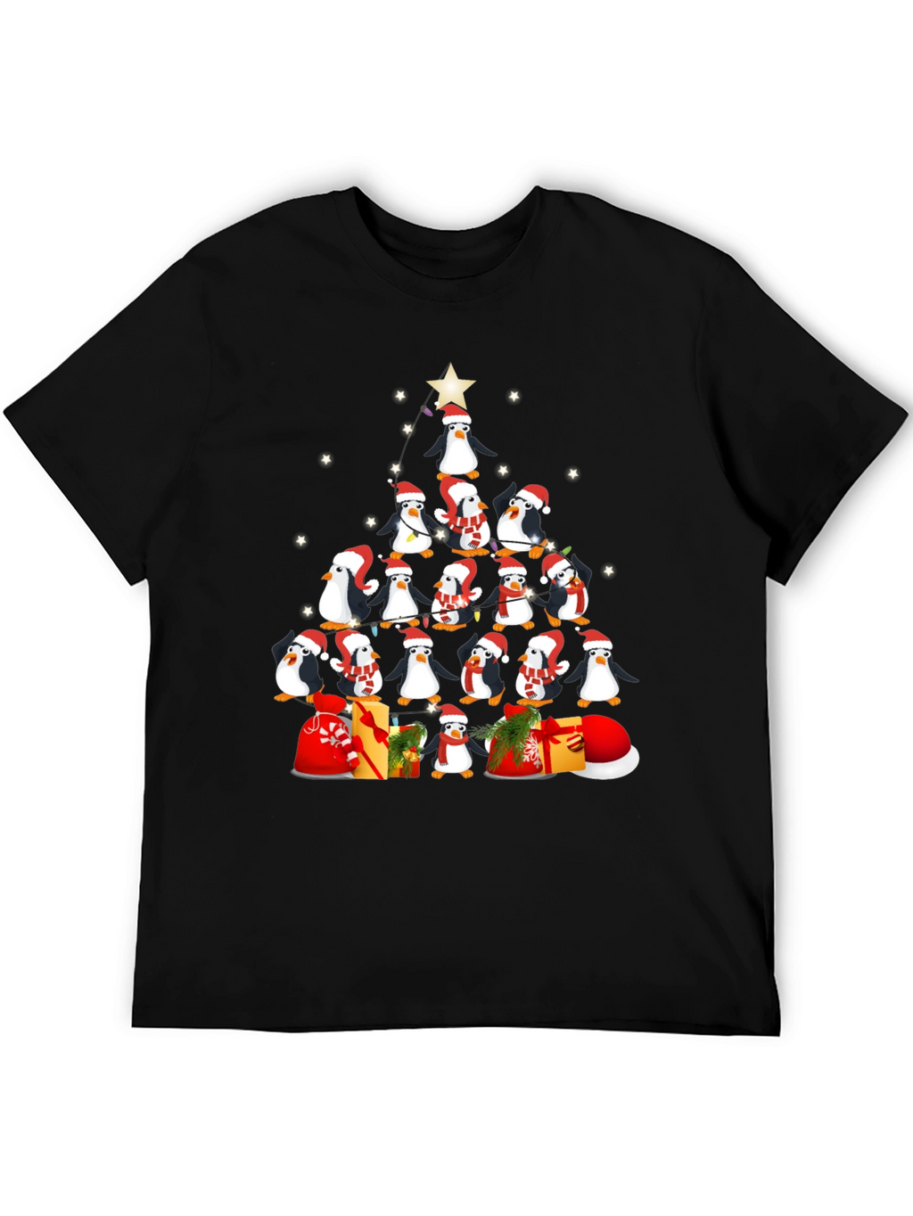 Penguin Christmas Tree T-Shirt