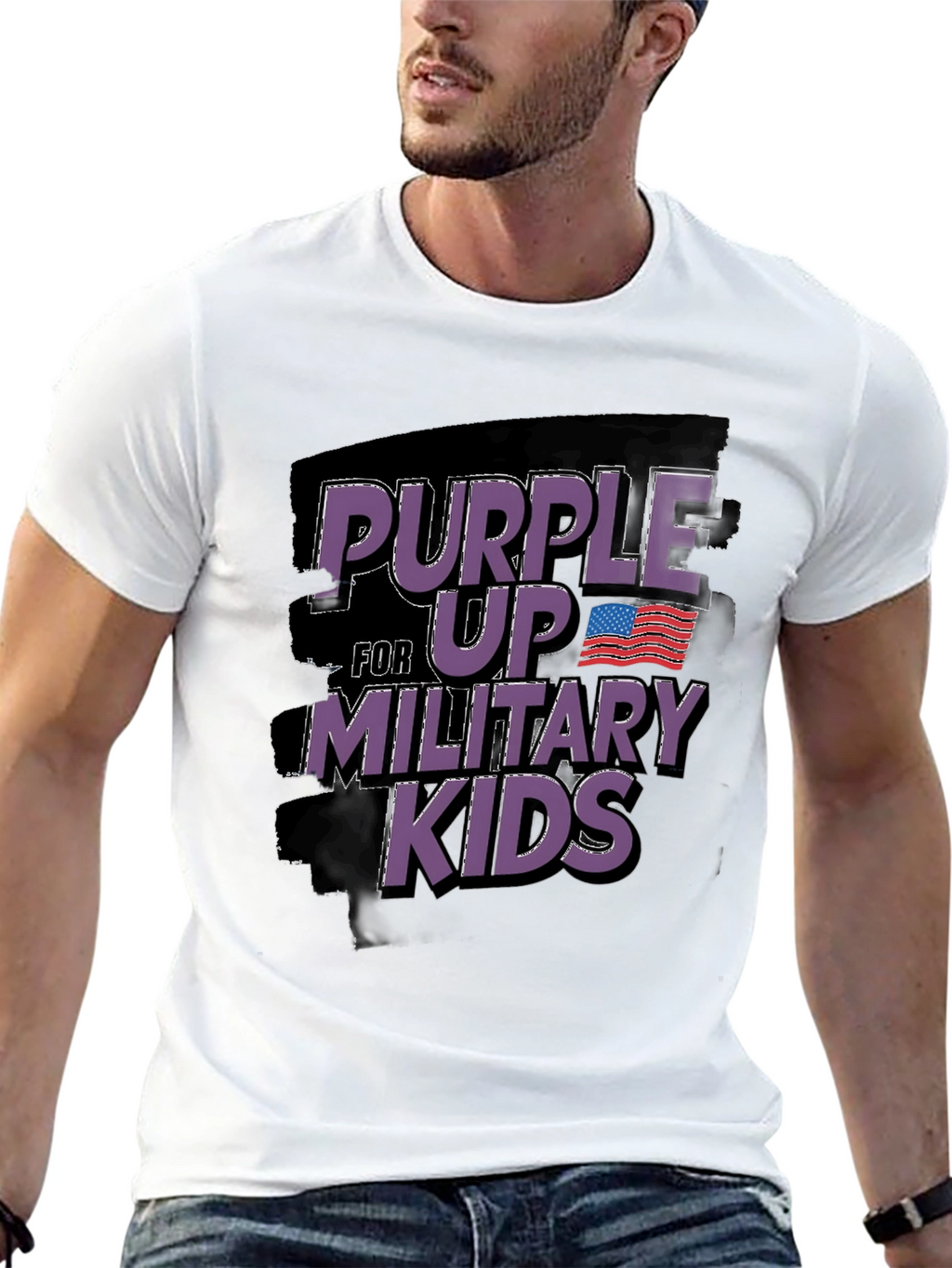 Purple Up Military Kids T-Shirt