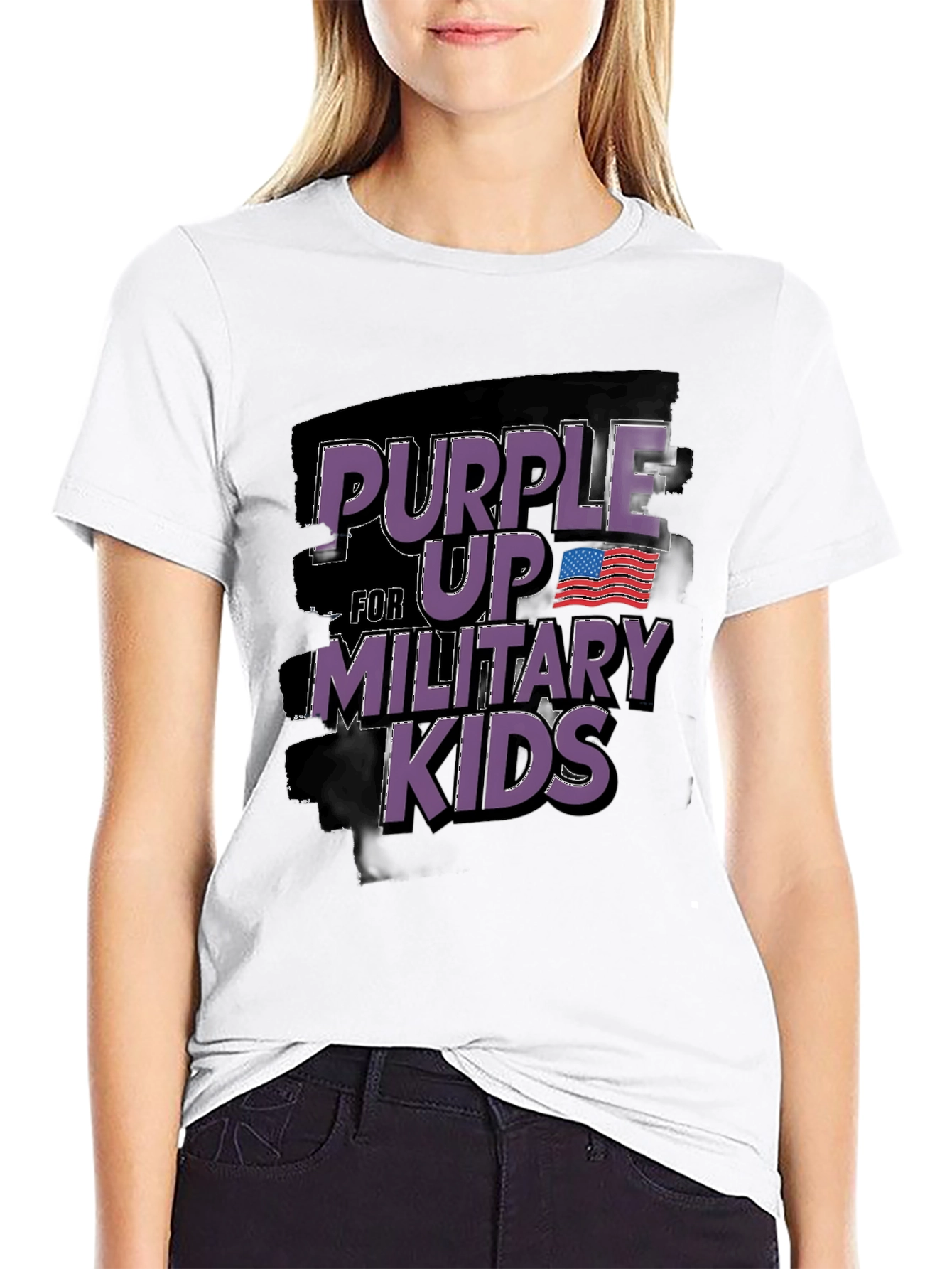 Purple Up Military Kids T-Shirt