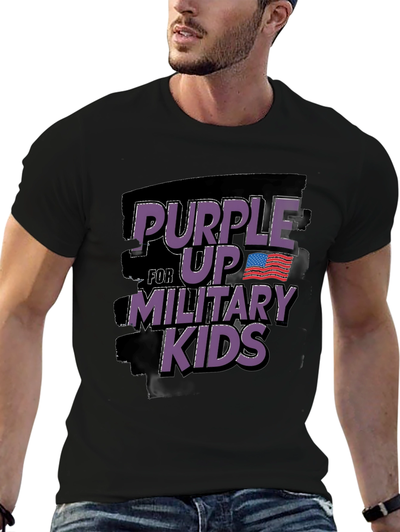 Purple Up Military Kids T-Shirt