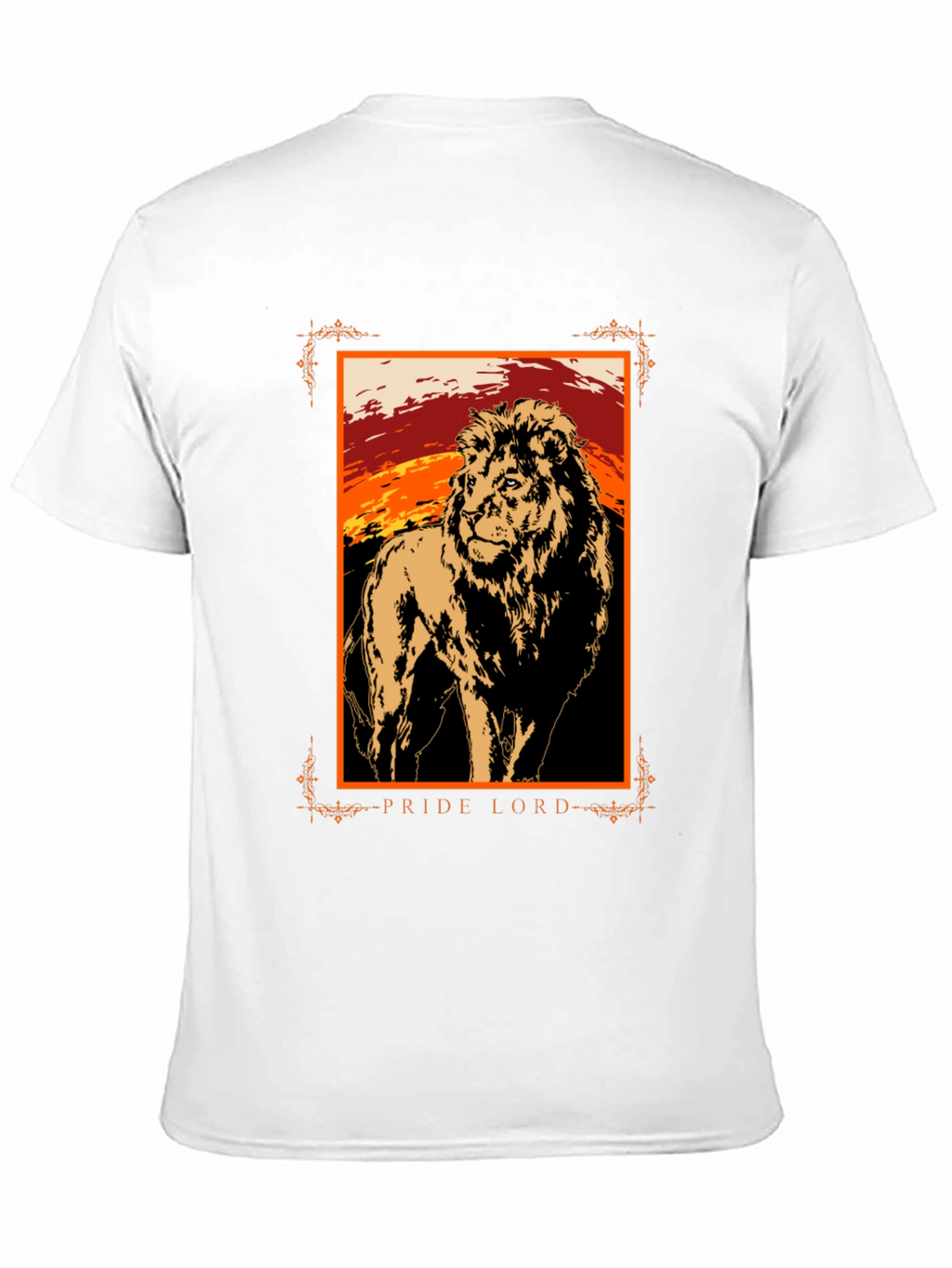 Pride Lord Lion Graphic T-Shirt - Black
