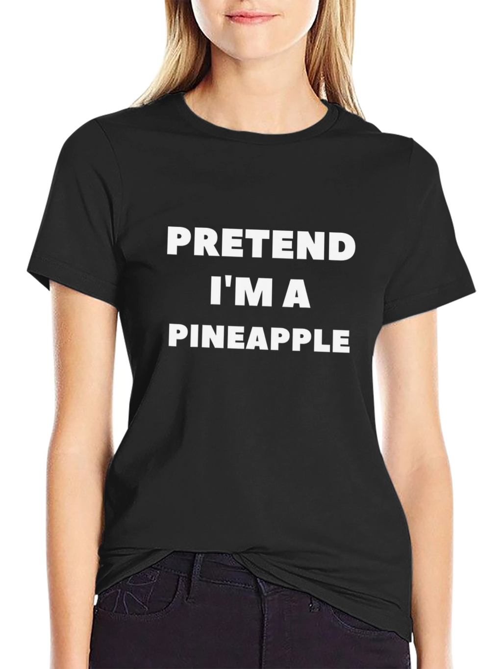 Pretend Im A Pineapple Graphic T-Shirt