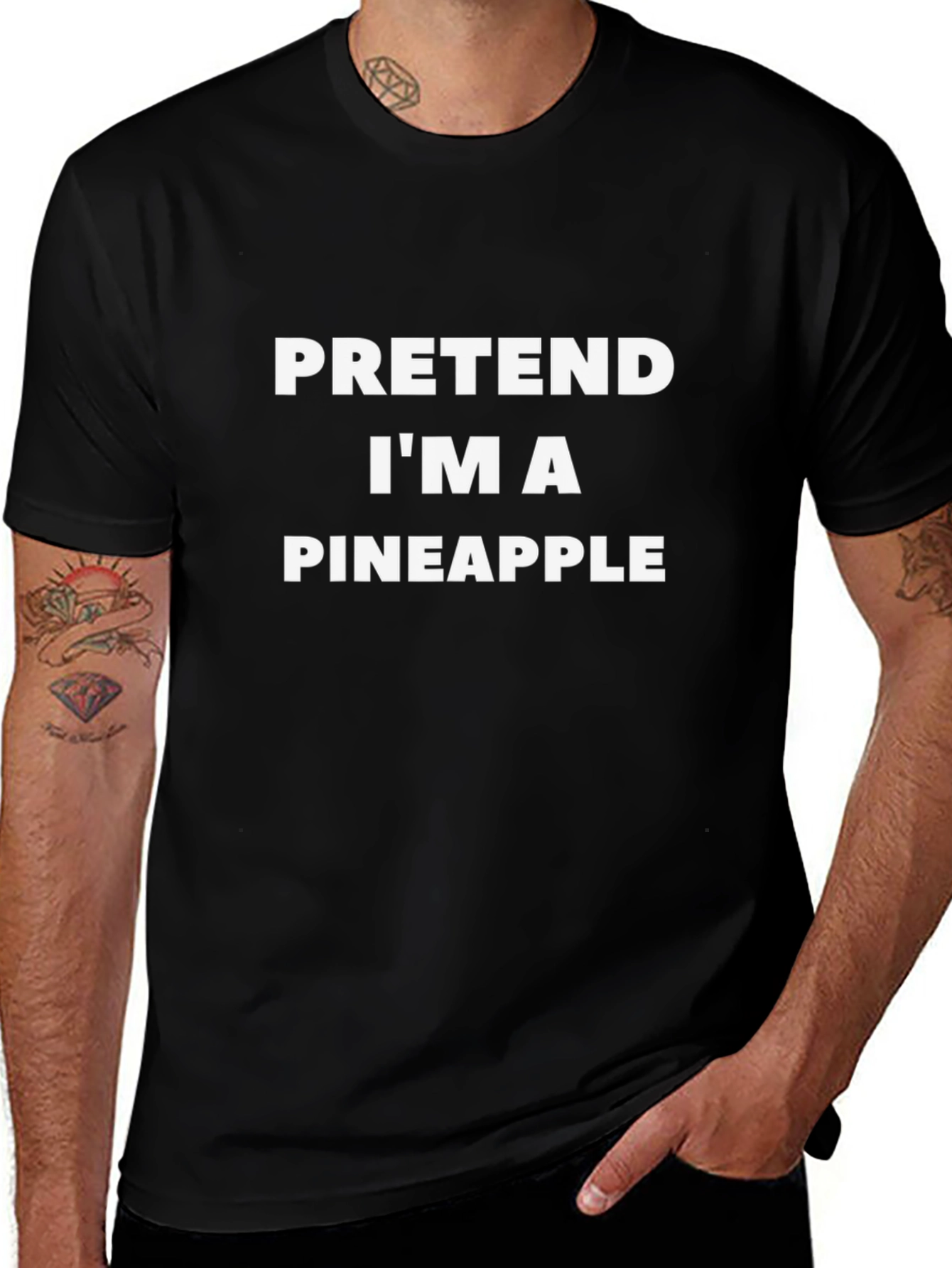 Pretend Im A Pineapple Graphic T-Shirt