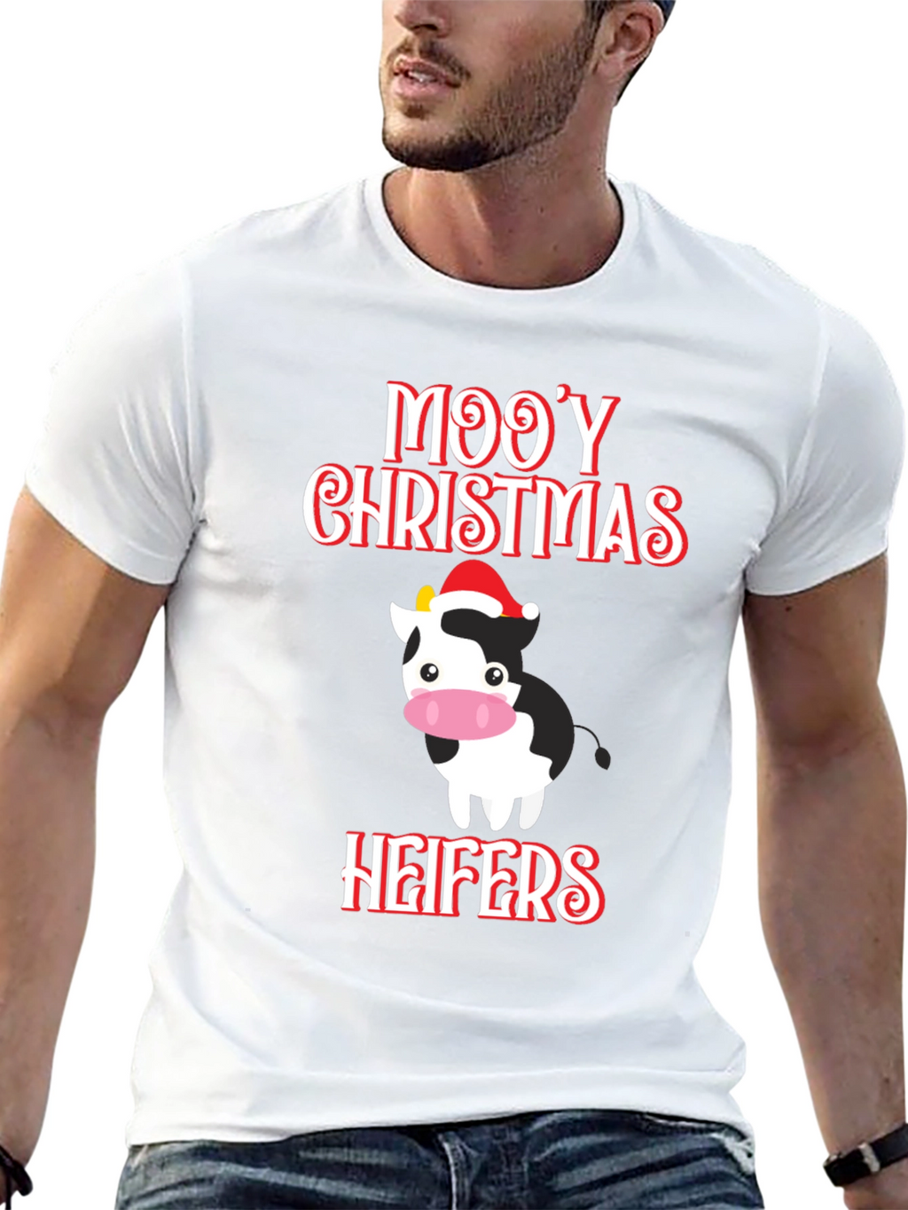 Mooy Christmas Heifers Graphic Tee