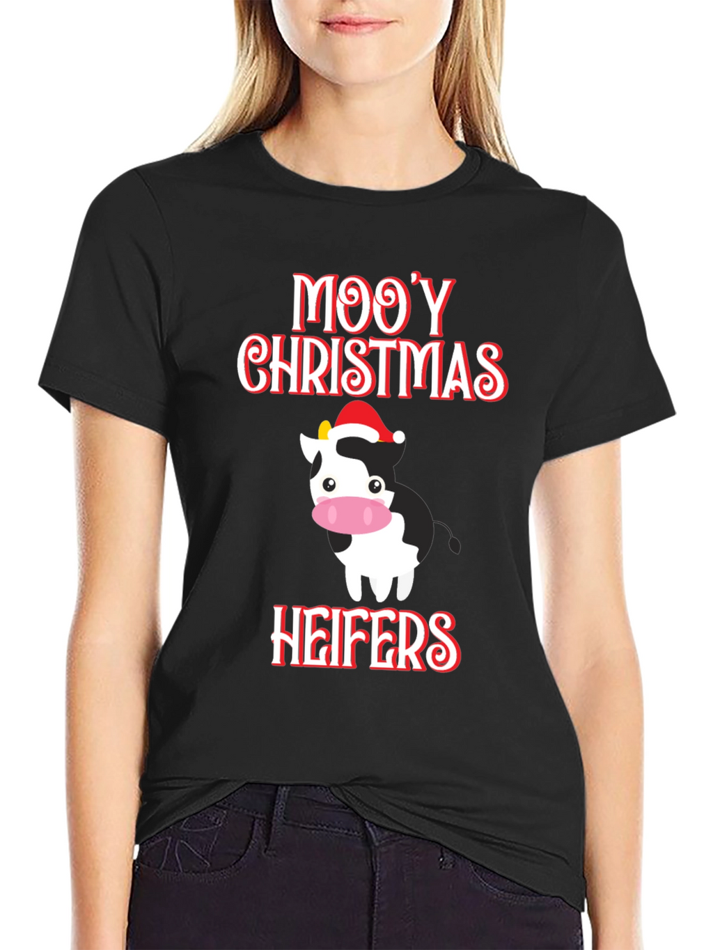 Mooy Christmas Heifers Graphic Tee