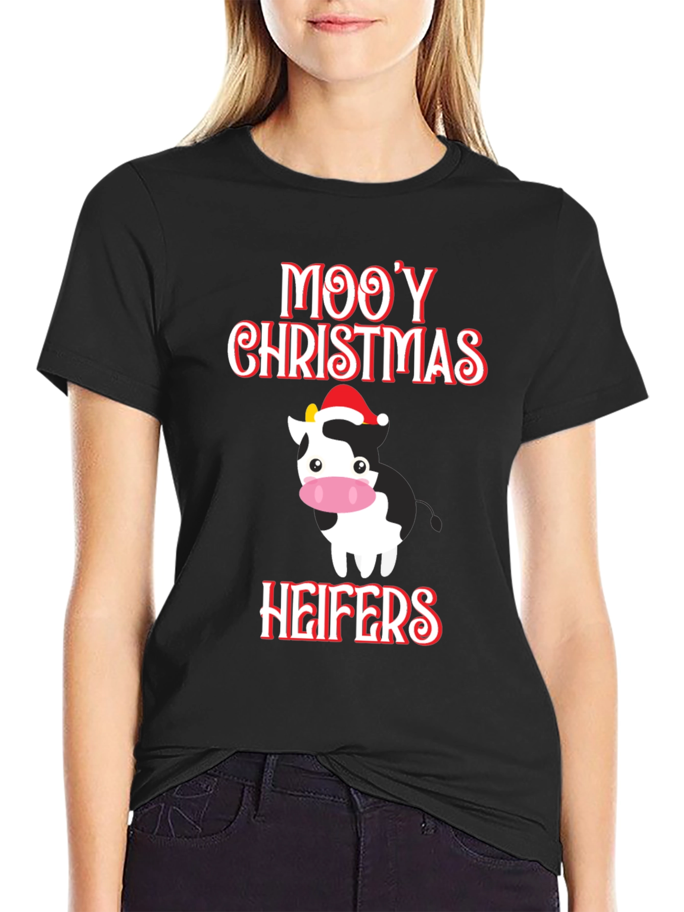 Mooy Christmas Heifers Graphic Tee