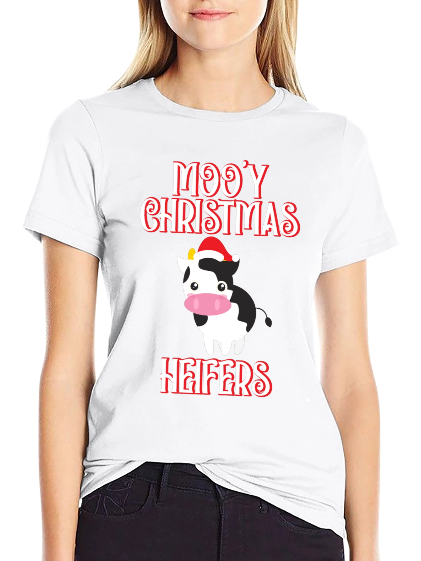 Mooy Christmas Heifers Graphic Tee