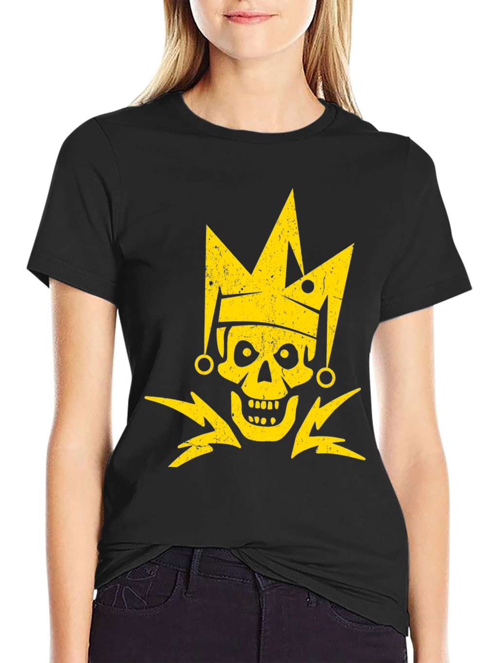 Skull King Graphic T-Shirt - Black