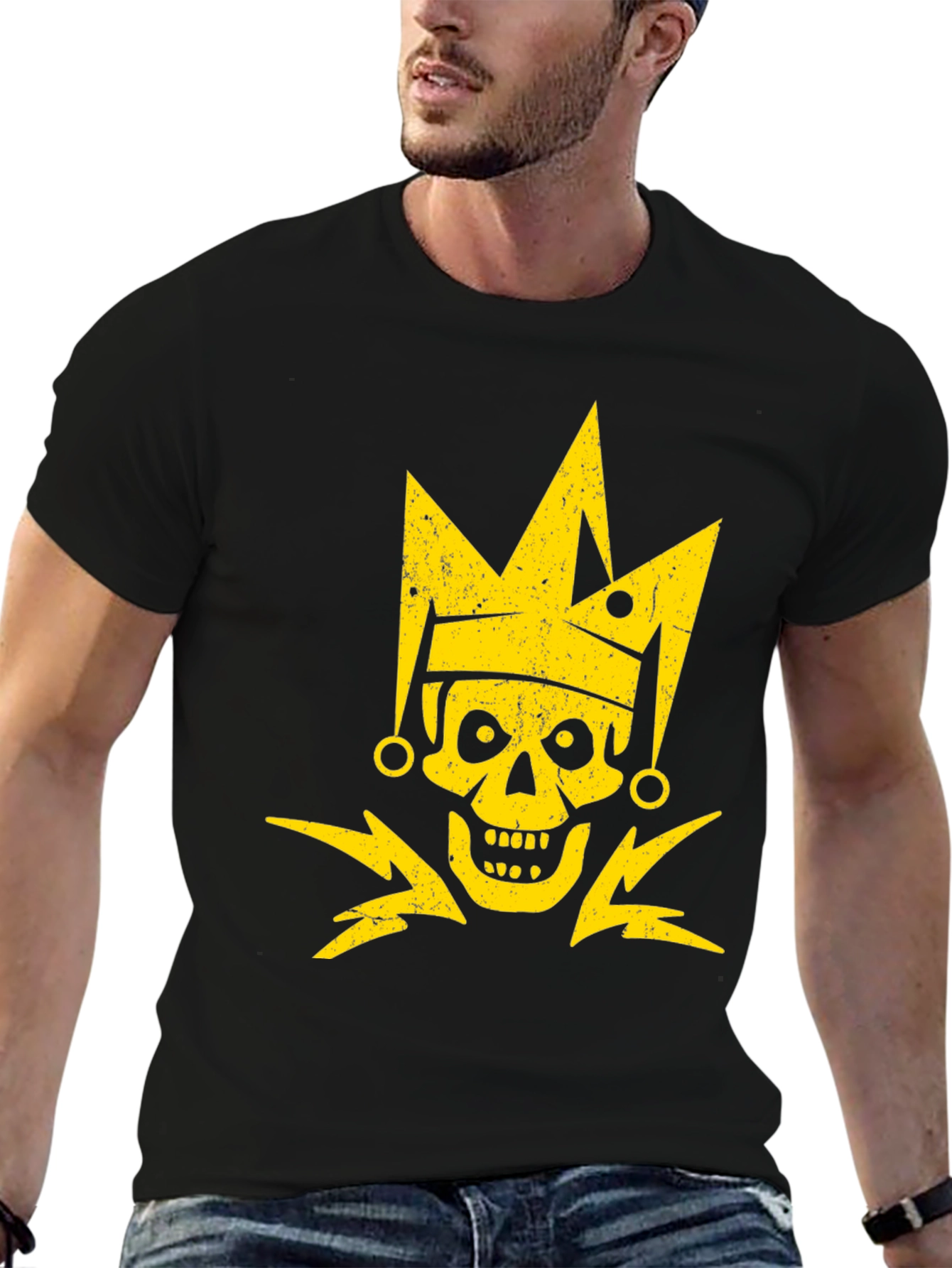 Skull King Graphic T-Shirt - Black