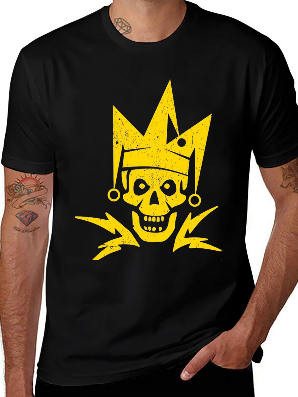Skull King Graphic T-Shirt - Black