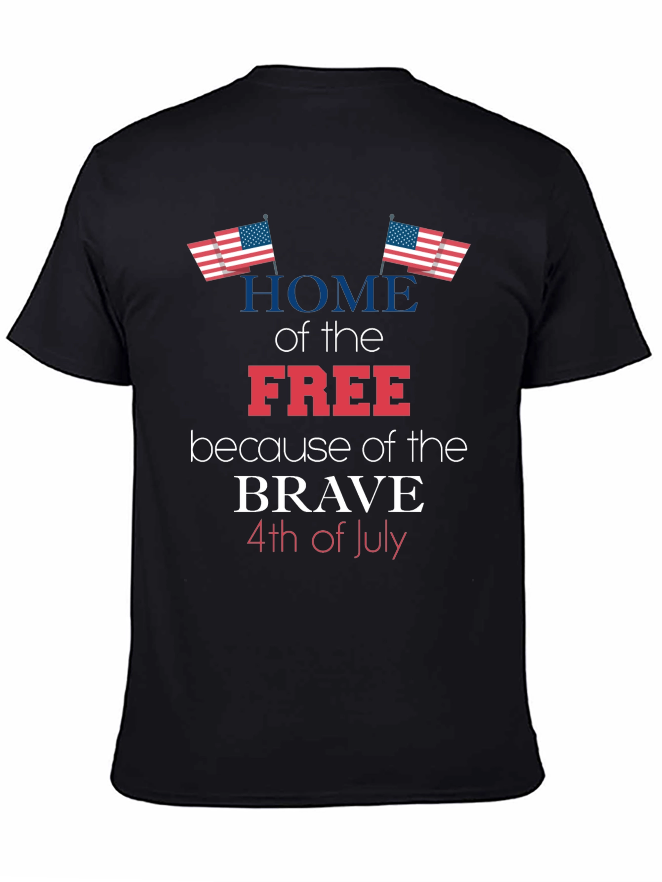Patriotic Home of the Free T-Shirt - 4th of July Apparel