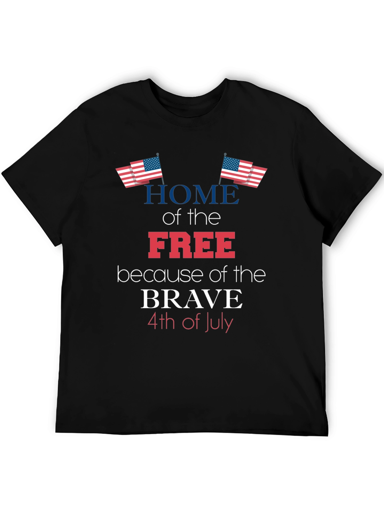 Patriotic Home of the Free T-Shirt - 4th of July Apparel
