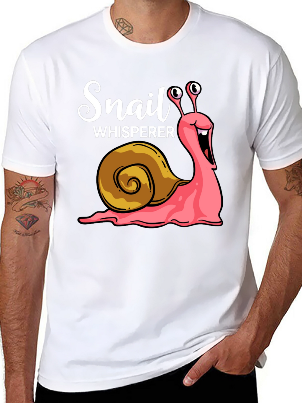 Snail Whisperer Graphic Tee - Novelty T-Shirt