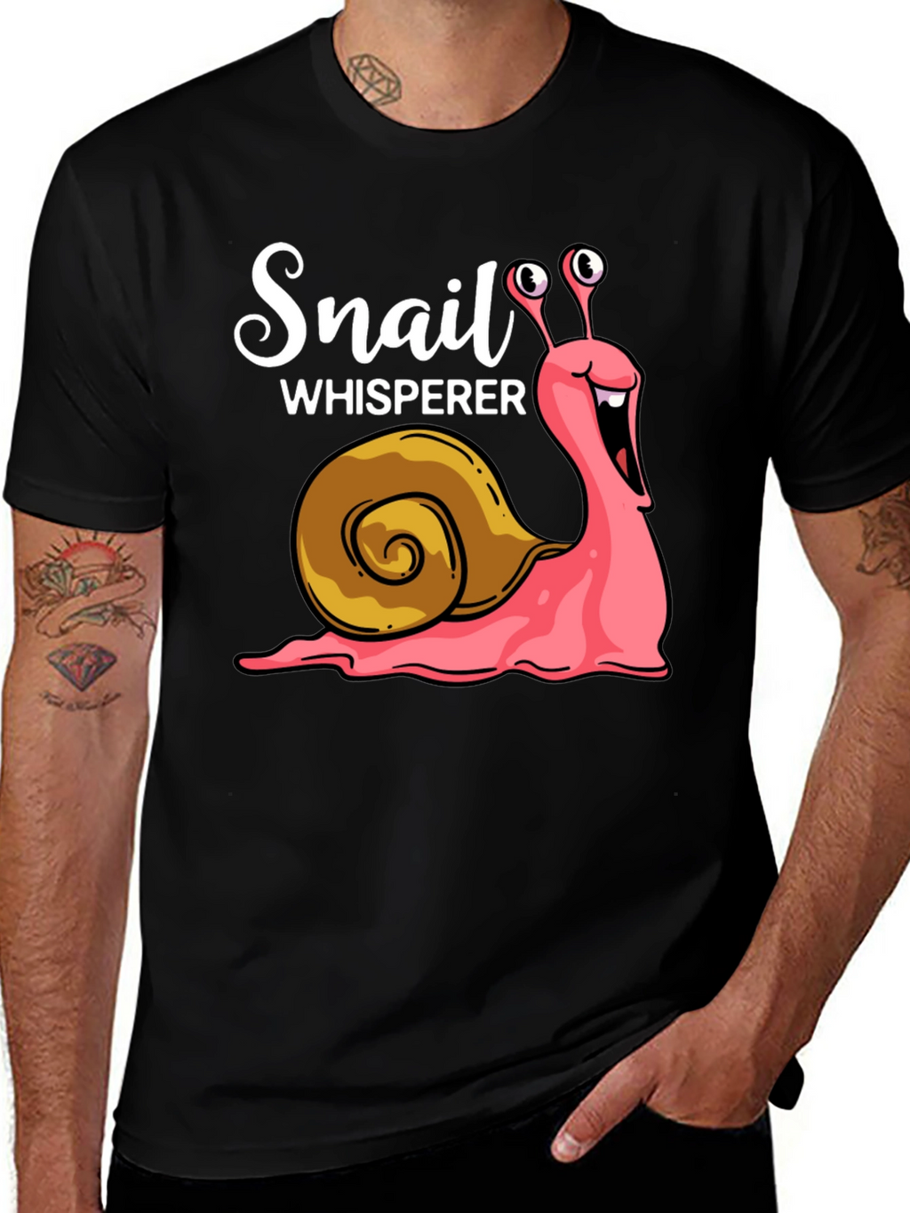 Snail Whisperer Graphic Tee - Novelty T-Shirt