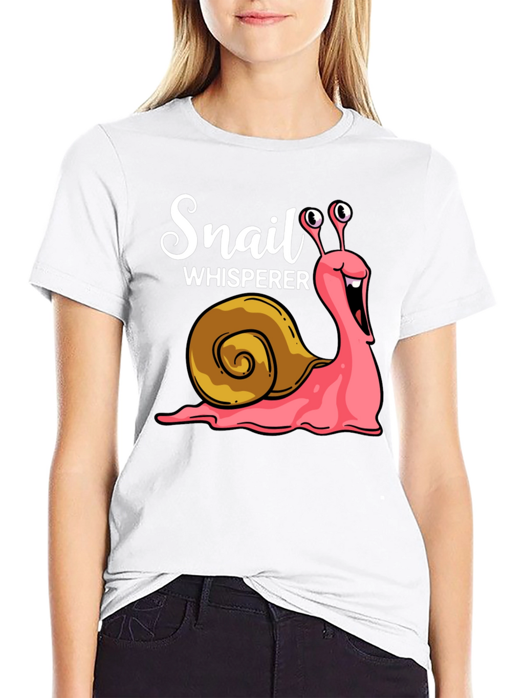 Snail Whisperer Graphic Tee - Novelty T-Shirt