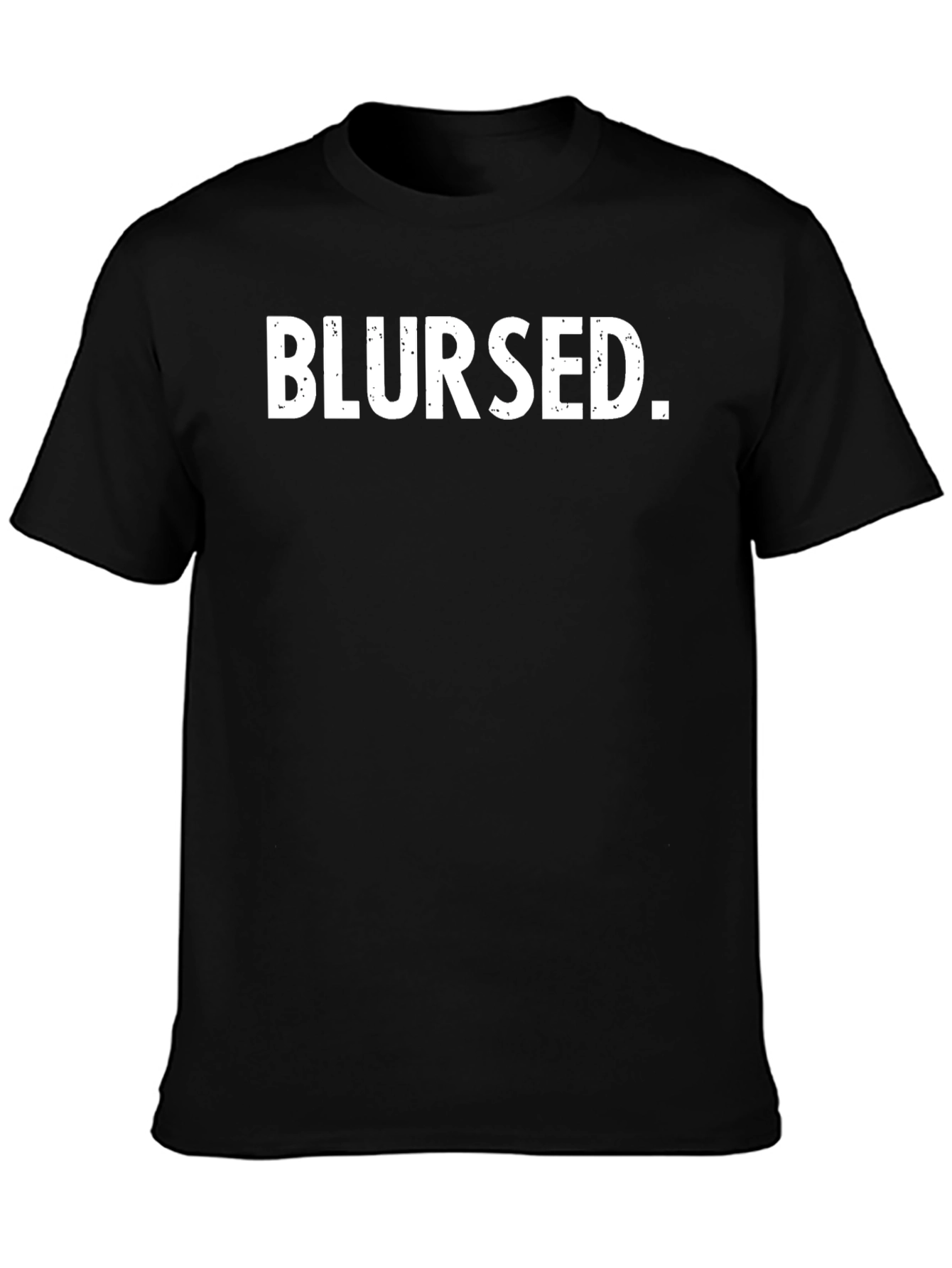 Blursed Graphic Tee - Black Cotton T-Shirt