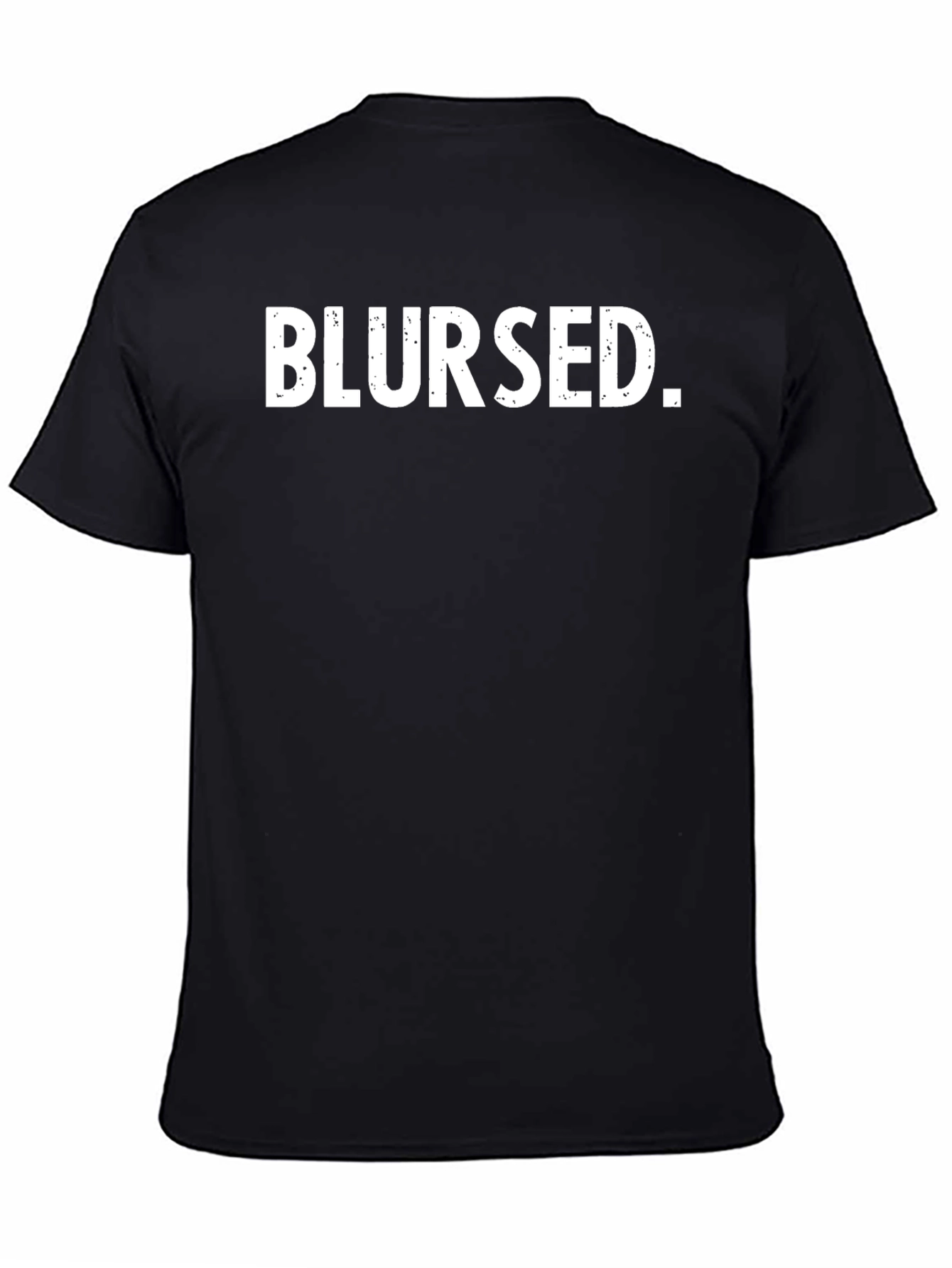 Blursed Graphic Tee - Black Cotton T-Shirt