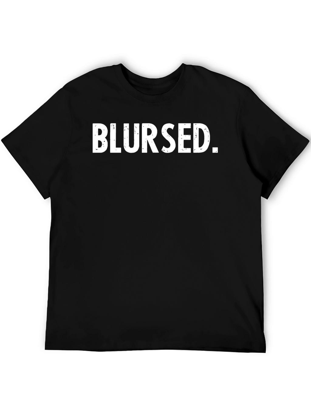 Blursed Graphic Tee - Black Cotton T-Shirt