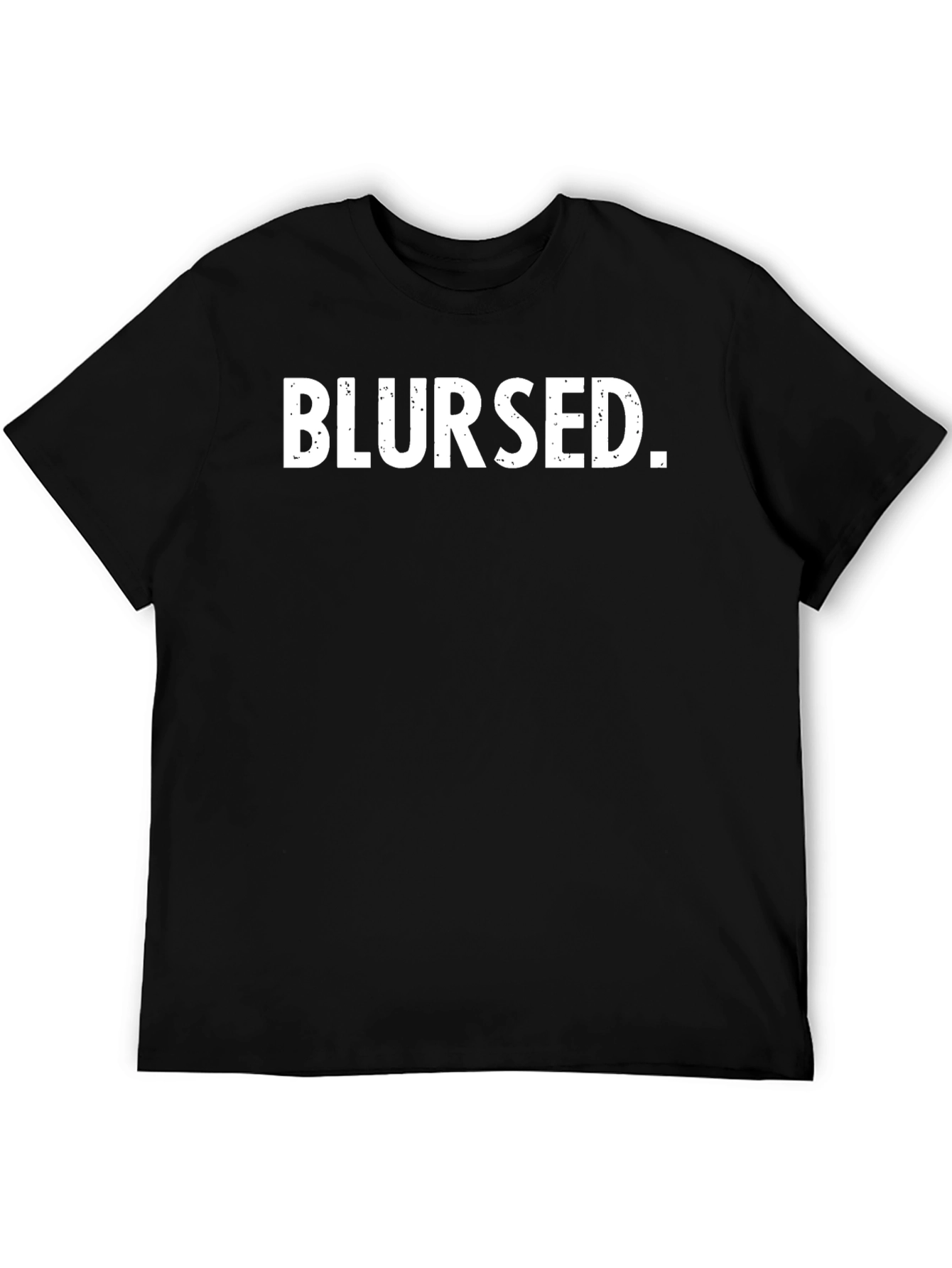 Blursed Graphic Tee - Black Cotton T-Shirt