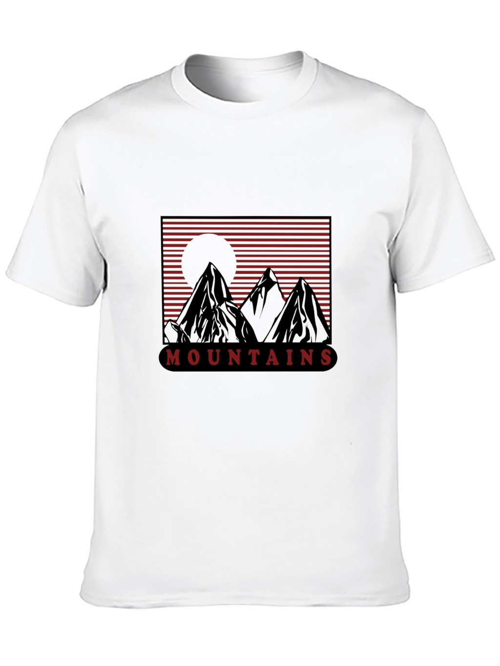 Mountain Graphic Tee - Retro Style