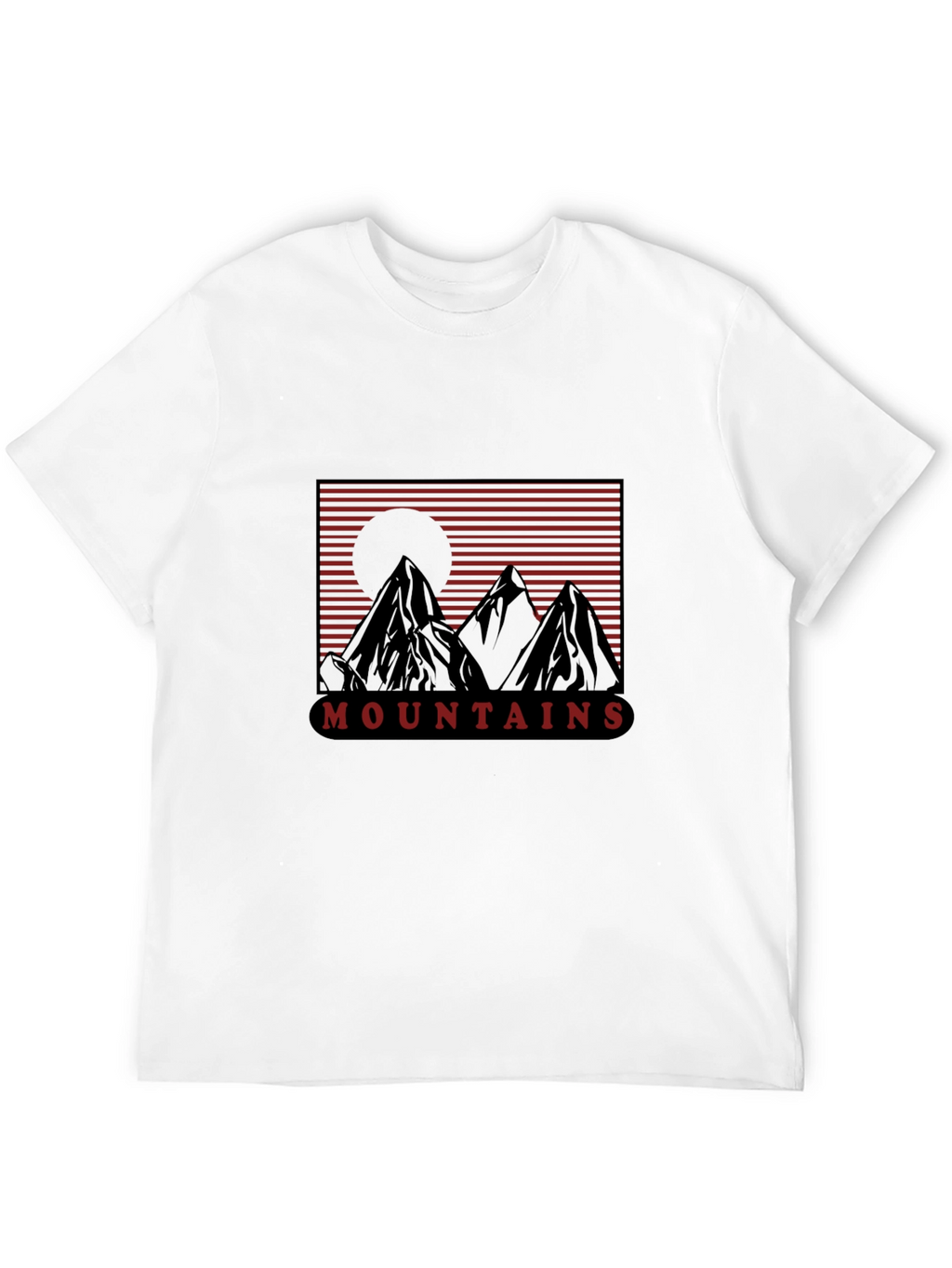 Mountain Graphic Tee - Retro Style