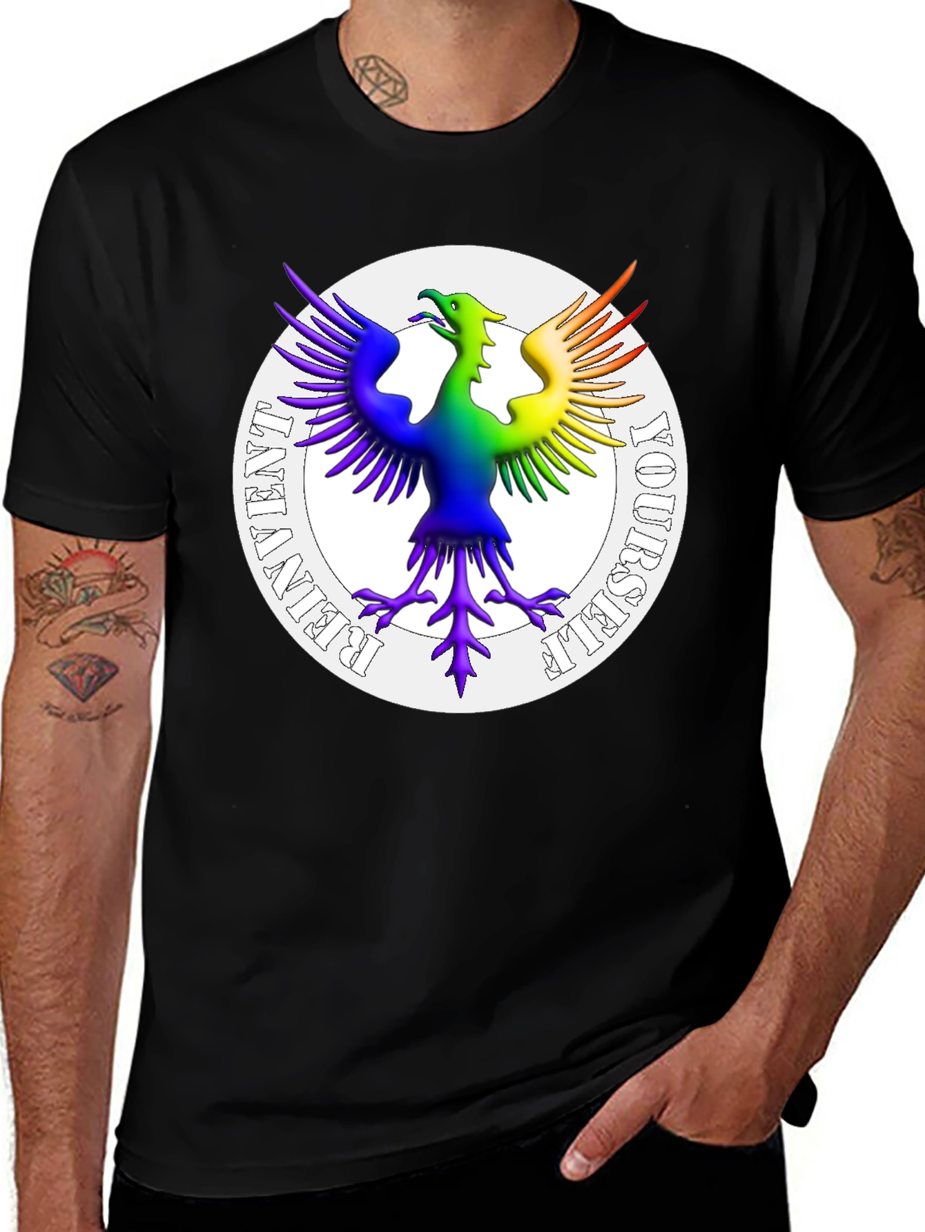Rainbow Phoenix Reinvent Yourself T-Shirt