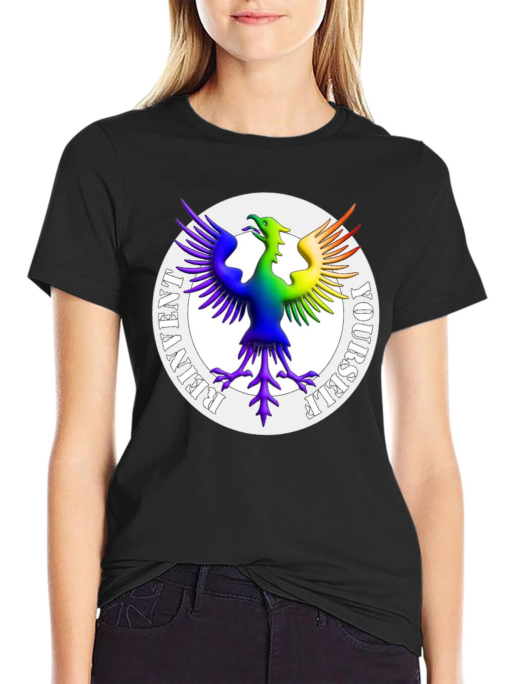 Rainbow Phoenix Reinvent Yourself T-Shirt