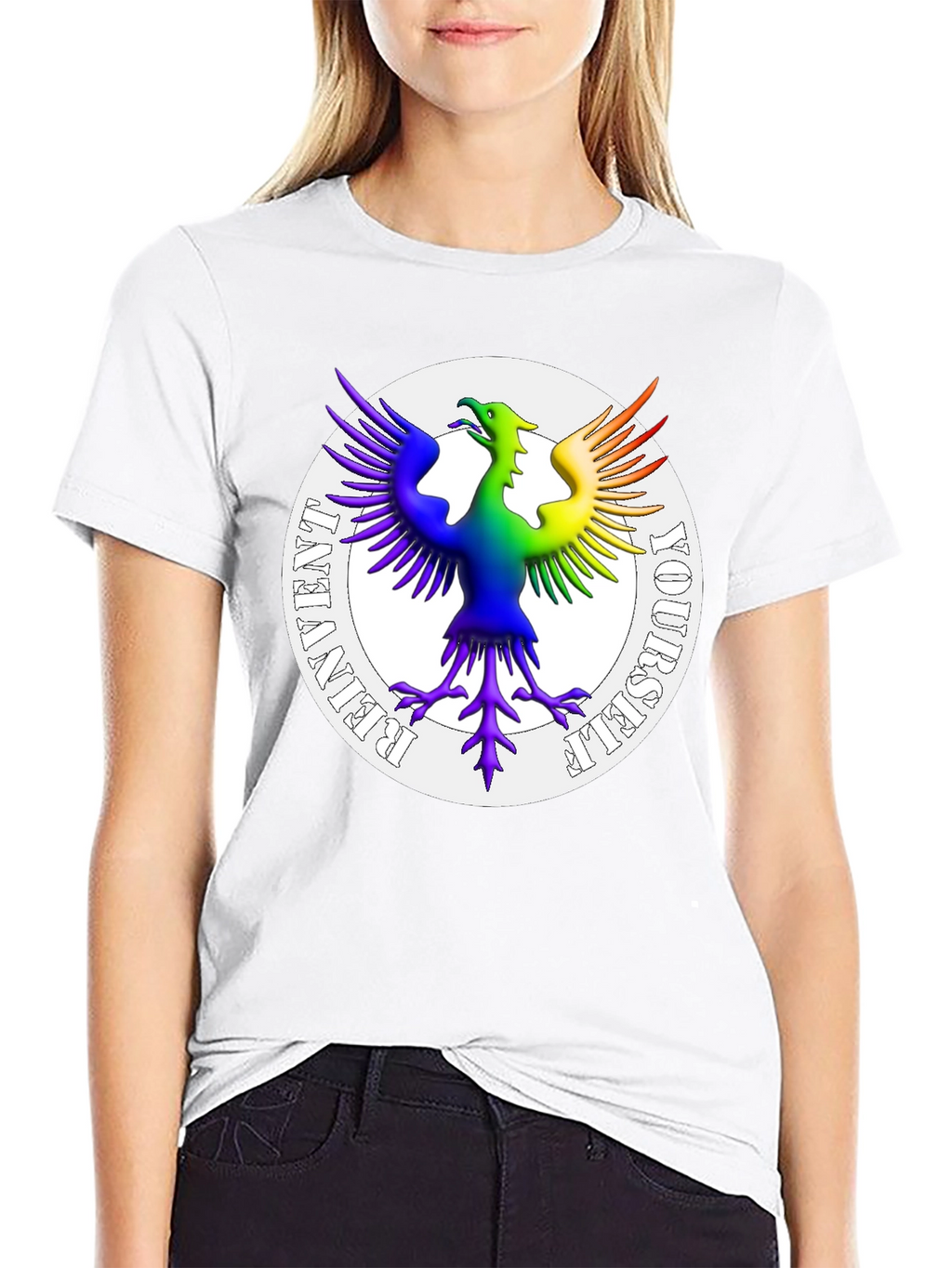 Rainbow Phoenix Reinvent Yourself T-Shirt
