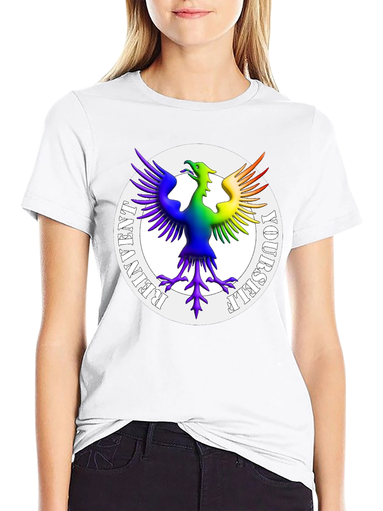 Rainbow Phoenix Reinvent Yourself T-Shirt