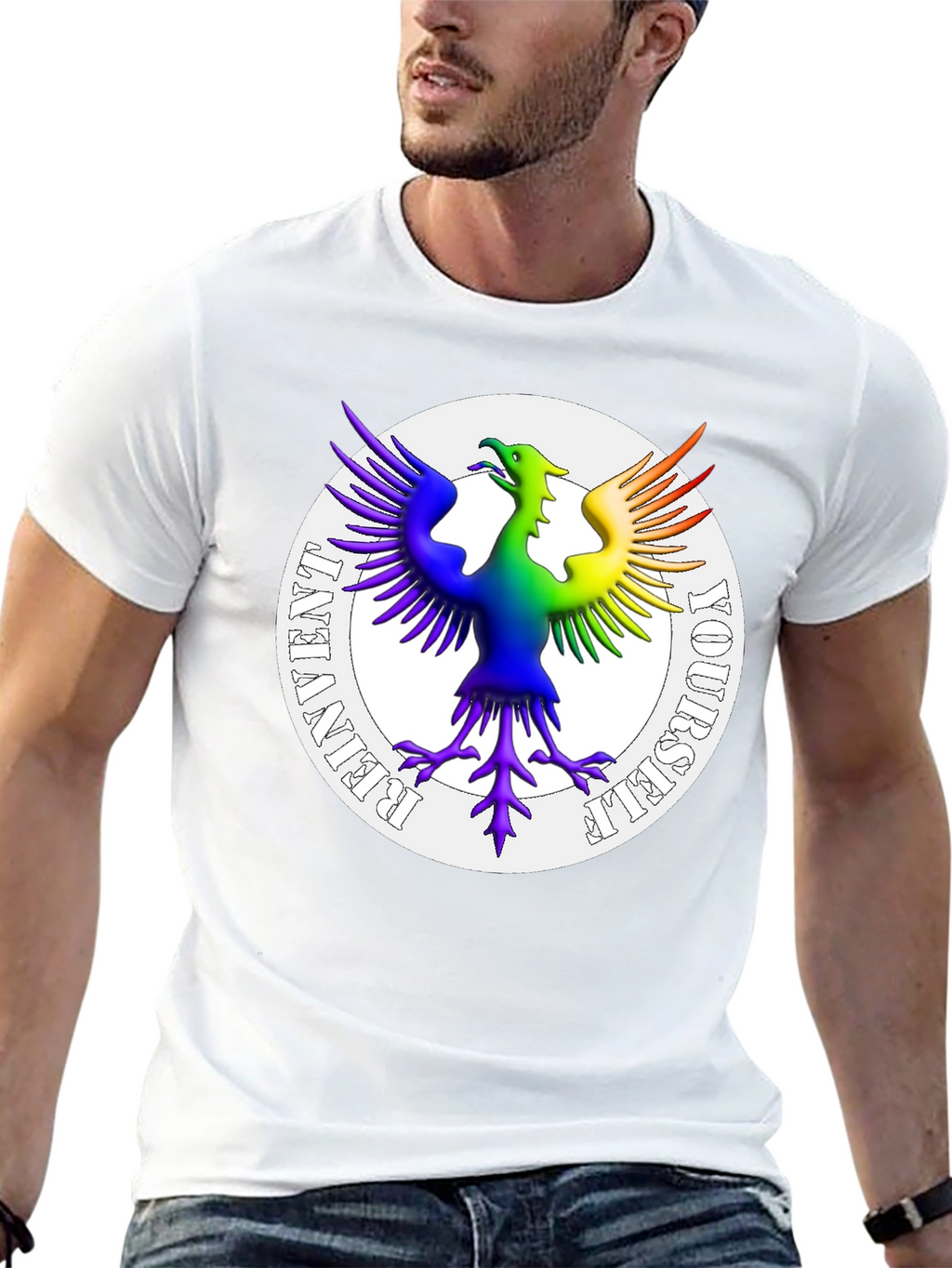 Rainbow Phoenix Reinvent Yourself T-Shirt