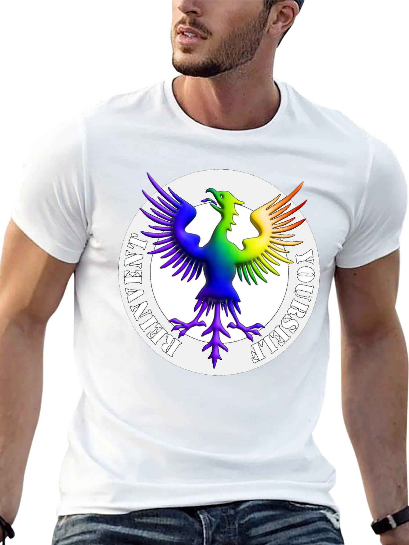 Rainbow Phoenix Reinvent Yourself T-Shirt