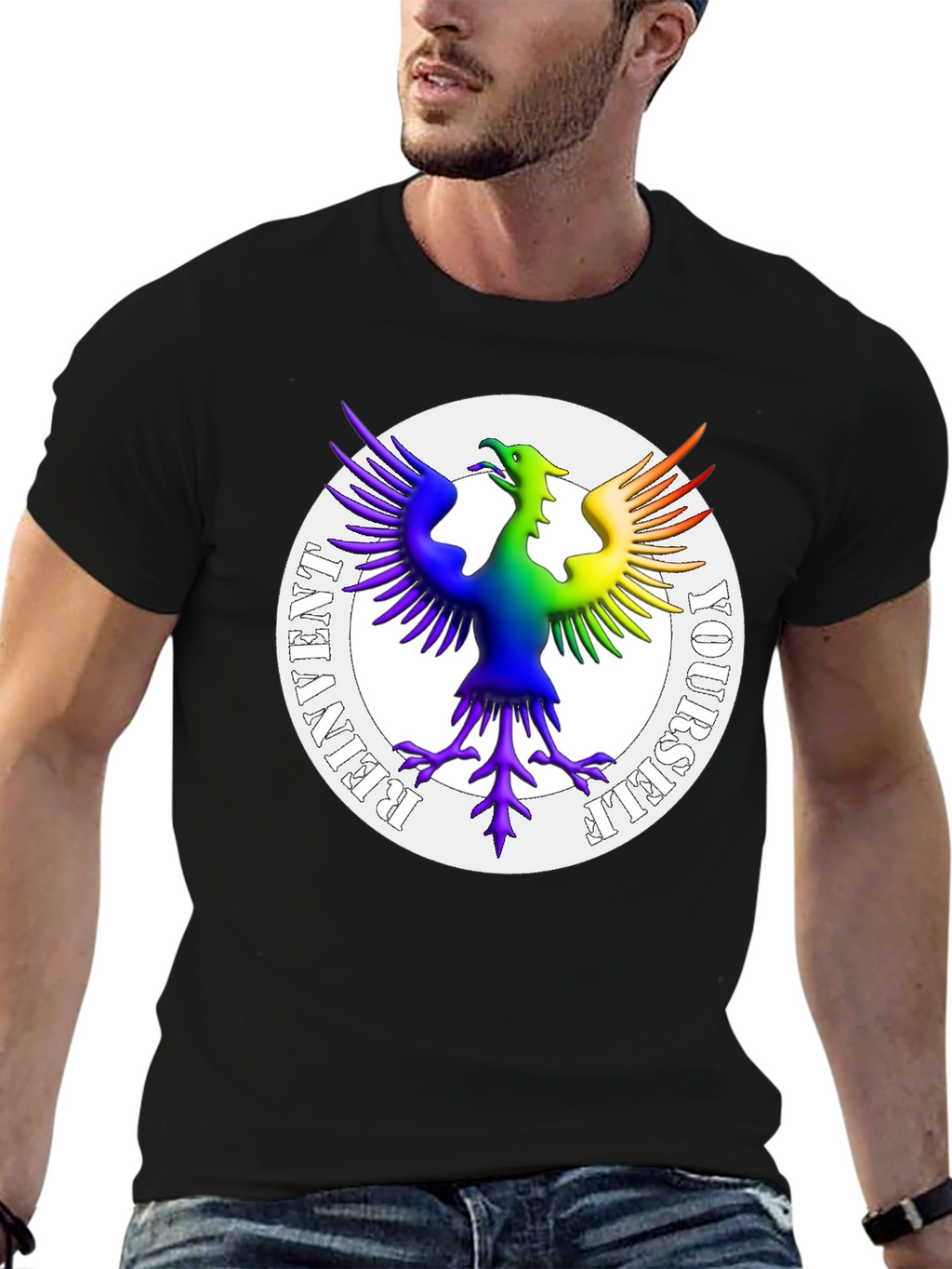 Rainbow Phoenix Reinvent Yourself T-Shirt