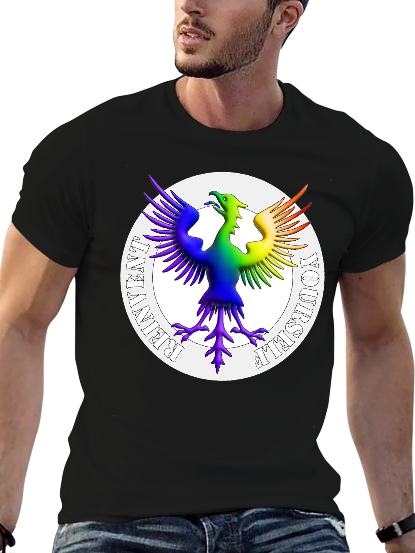 Rainbow Phoenix Reinvent Yourself T-Shirt