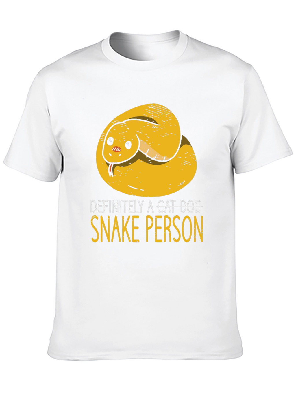 Definitely A Cat Dog Snake Person T-Shirt
