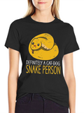 Definitely A Cat Dog Snake Person T-Shirt