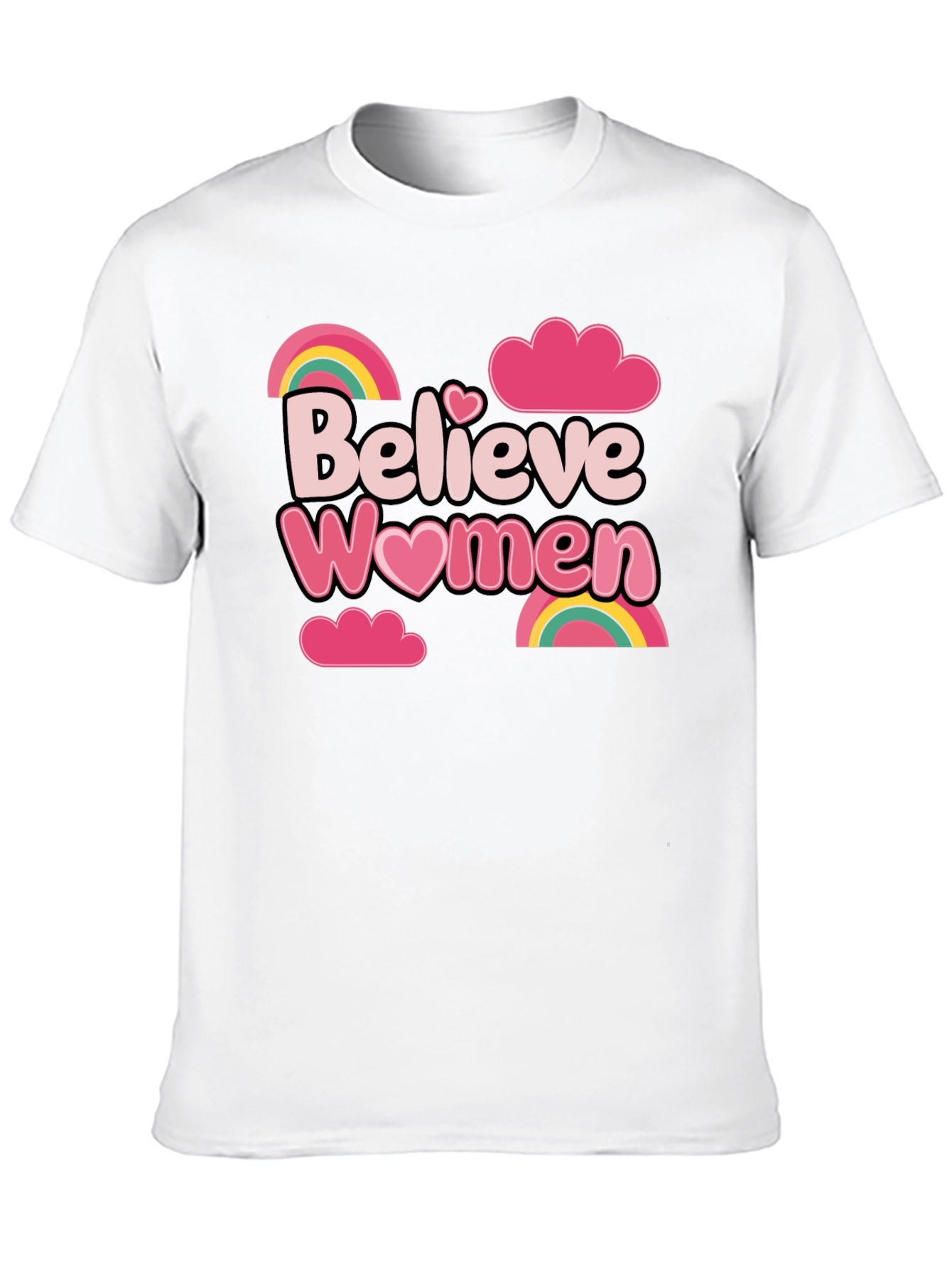 Believe Women Graphic Tee - Black