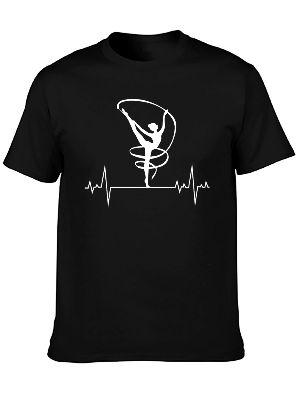 Gymnast Heartbeat T-Shirt - Black