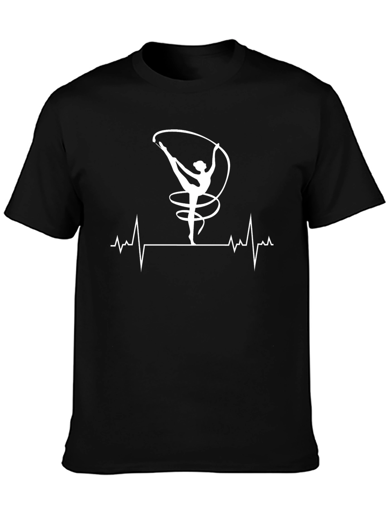 Gymnast Heartbeat T-Shirt - Black