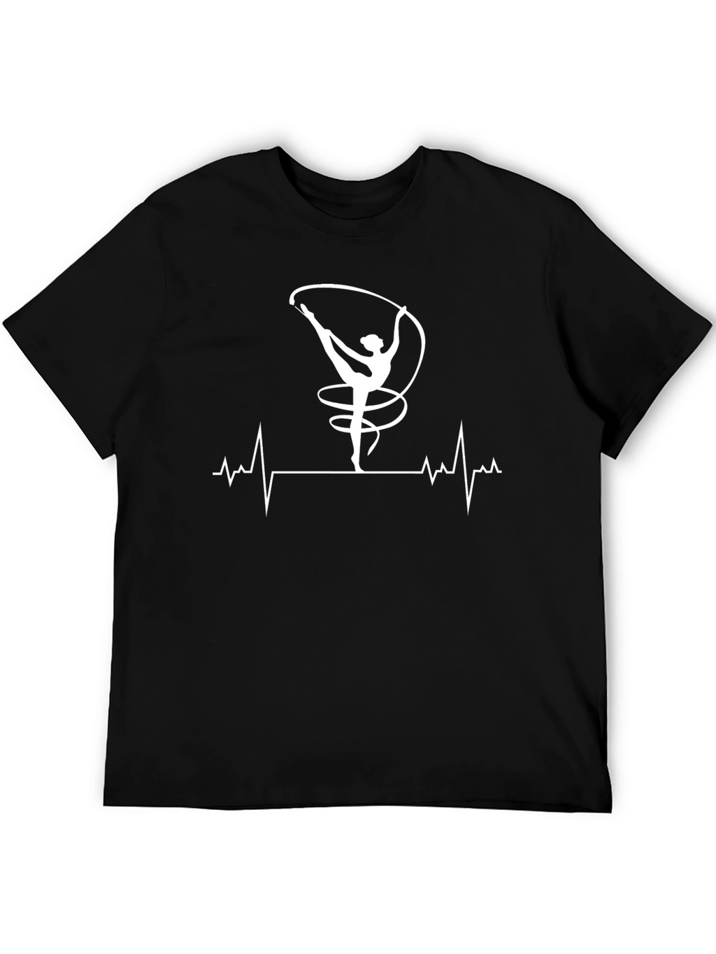 Gymnast Heartbeat T-Shirt - Black