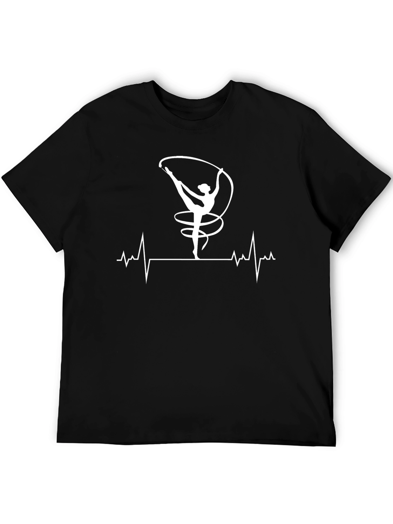 Gymnast Heartbeat T-Shirt - Black