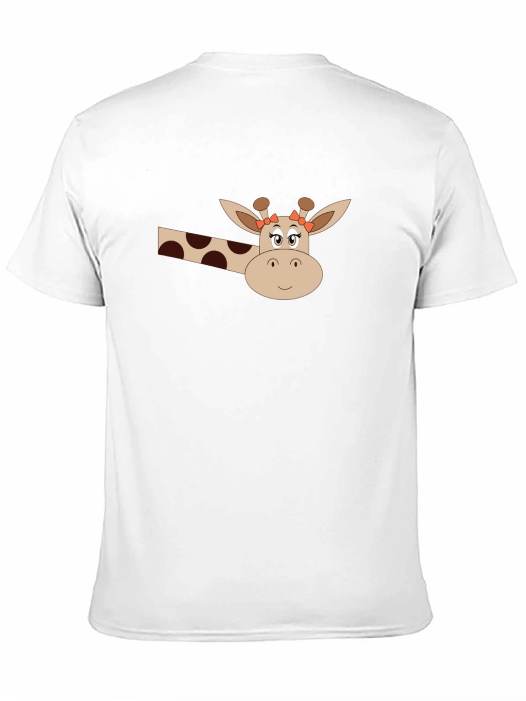 Giraffe Graphic Tee - Black Cotton Blend