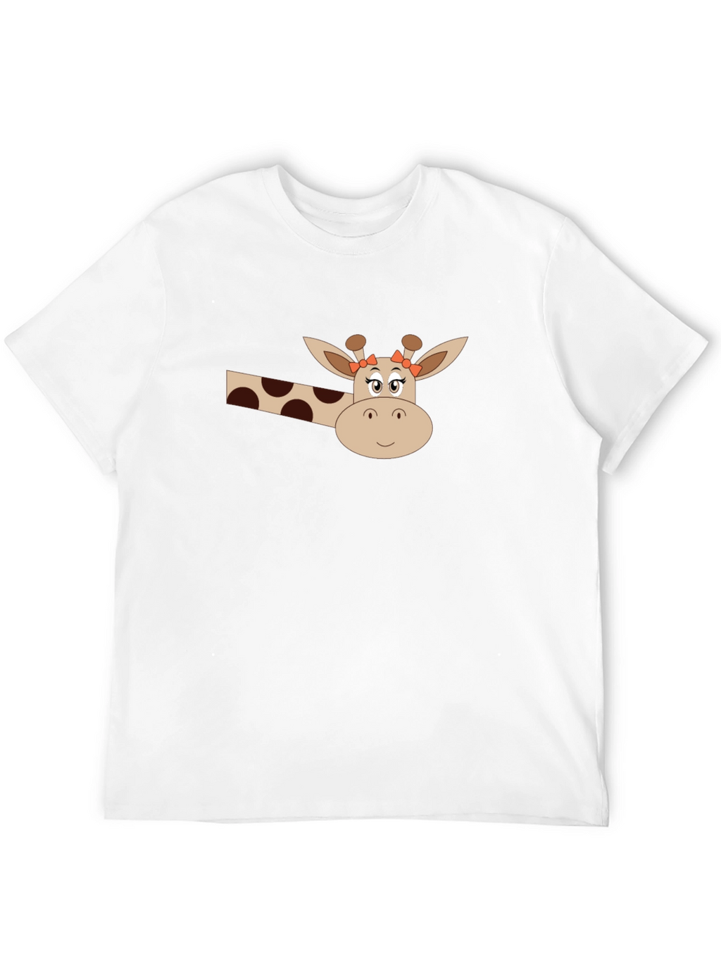 Giraffe Graphic Tee - Black Cotton Blend