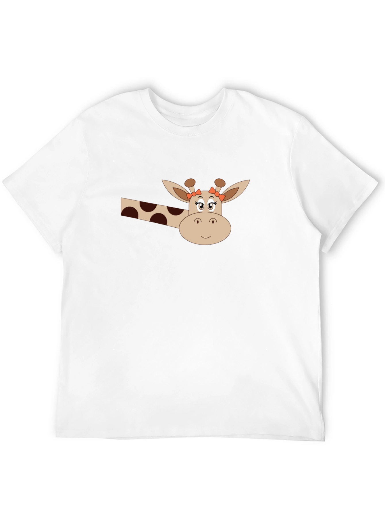 Giraffe Graphic Tee - Black Cotton Blend