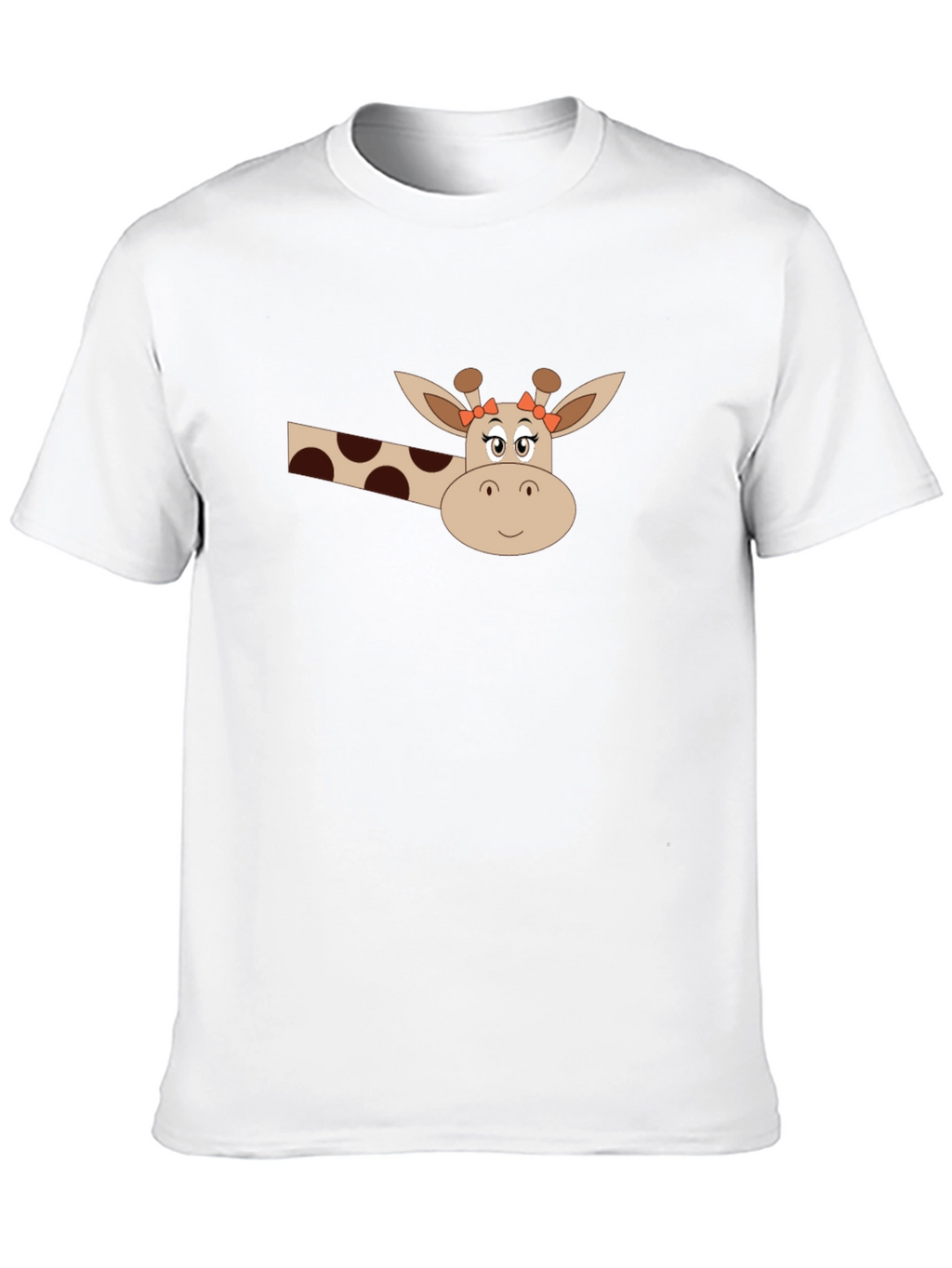 Giraffe Graphic Tee - Black Cotton Blend