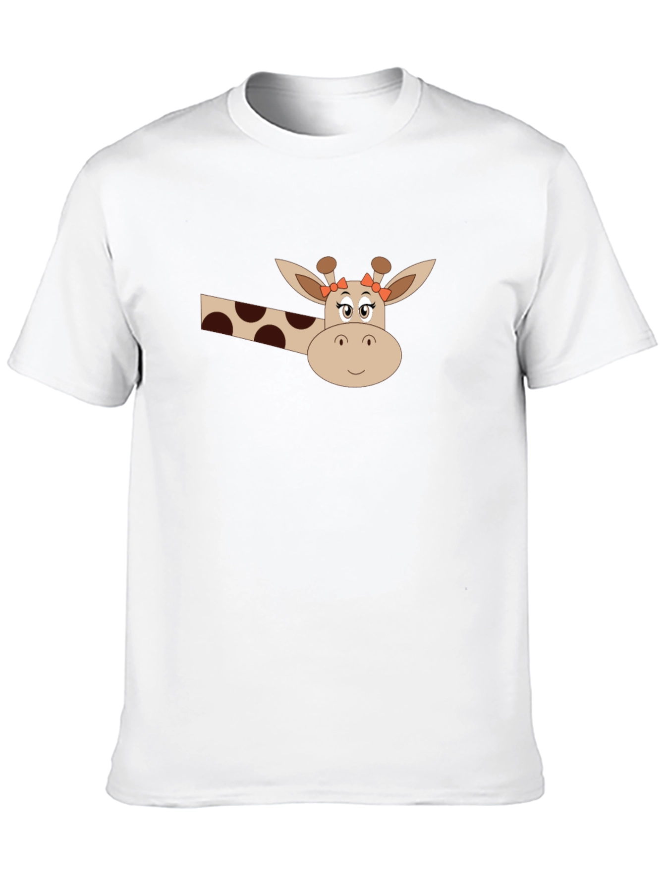 Giraffe Graphic Tee - Black Cotton Blend