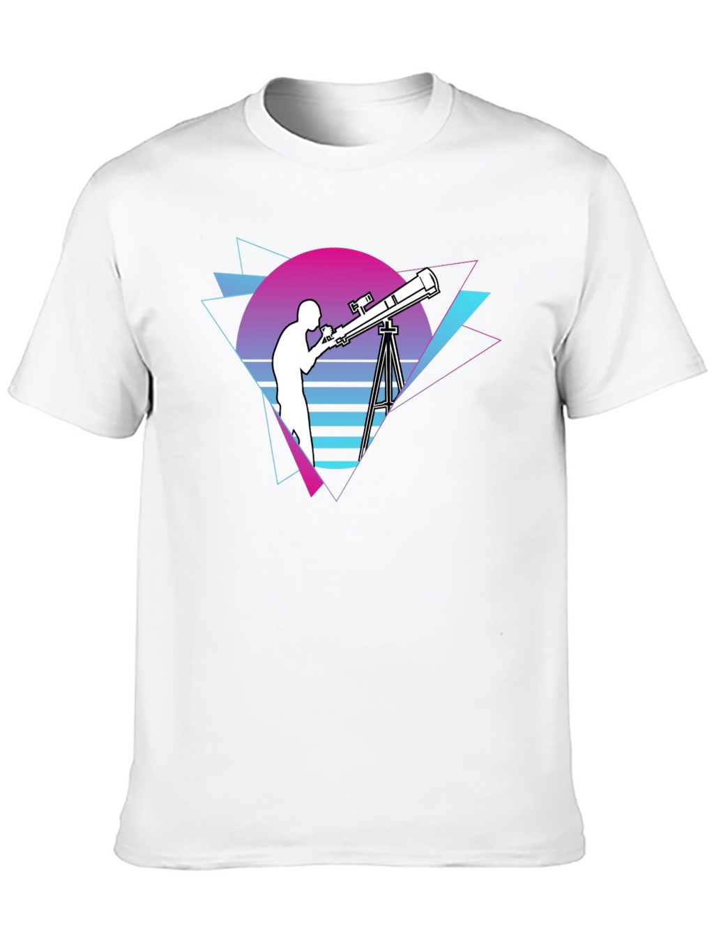 Retro Telescope Graphic T-Shirt